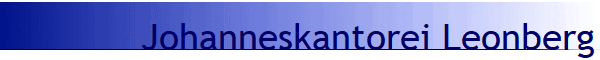Johanneskantorei Leonberg